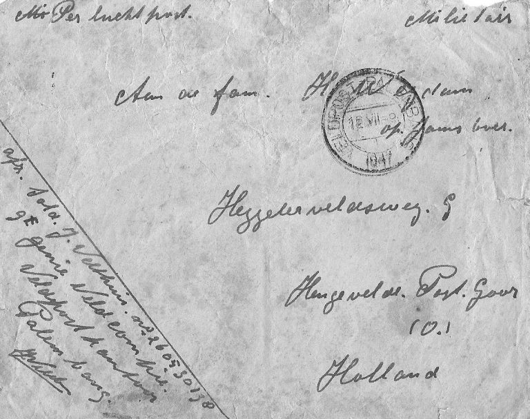 FOTOP 16A enveloppe brief buren joh velthuis