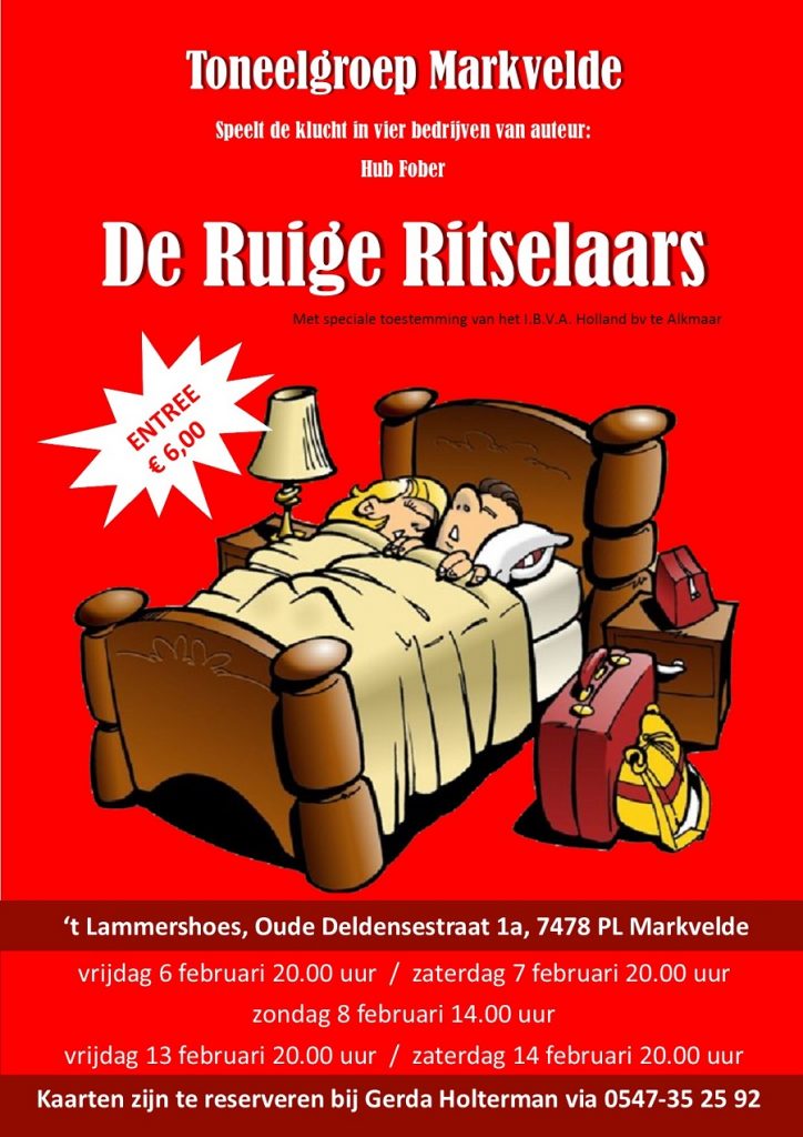 Reclame poster toneel Markvelde 2015