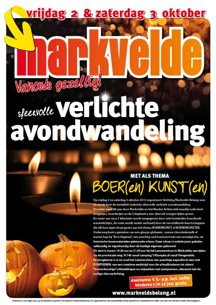 A3 flyer avondwandeling