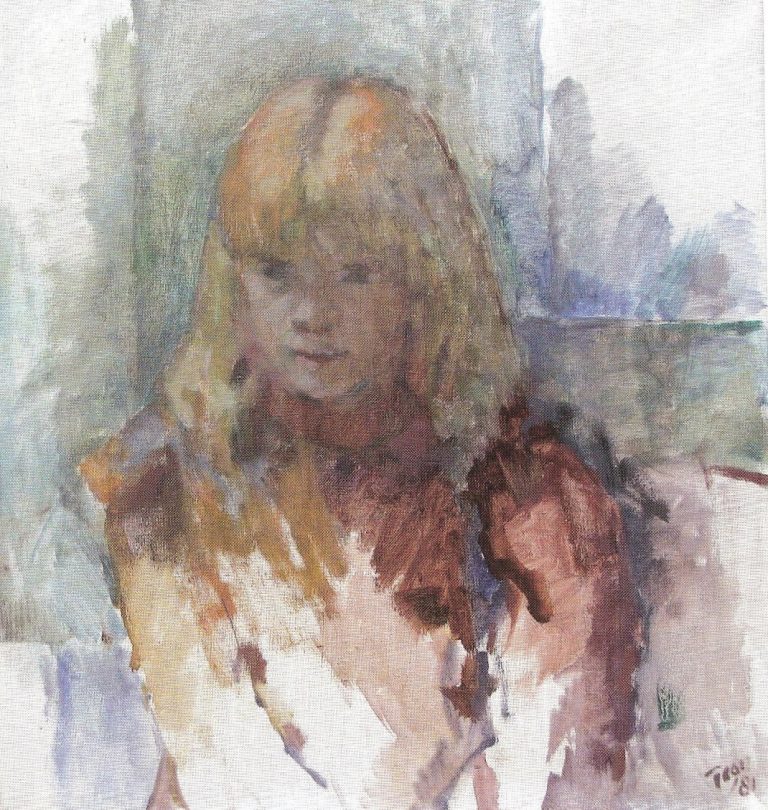 FOTO 13 hanneke 1981 olieverf op doek 60x55cm