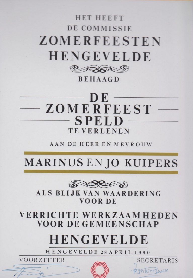 oorkonde marinus en jo kuiipers x