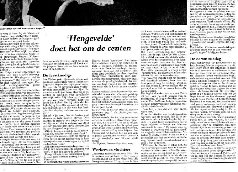 Krantenknipsels Zomerfeesten 204 x