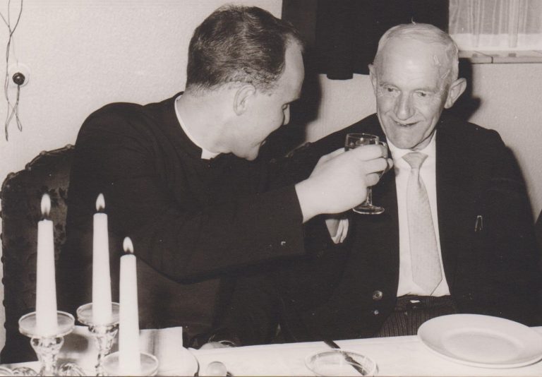 theoproost met zijn vader juli 65