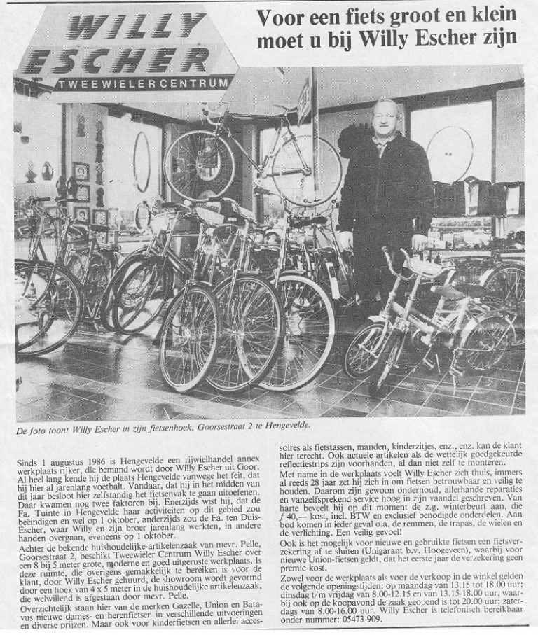 willy escher fietsenmaker