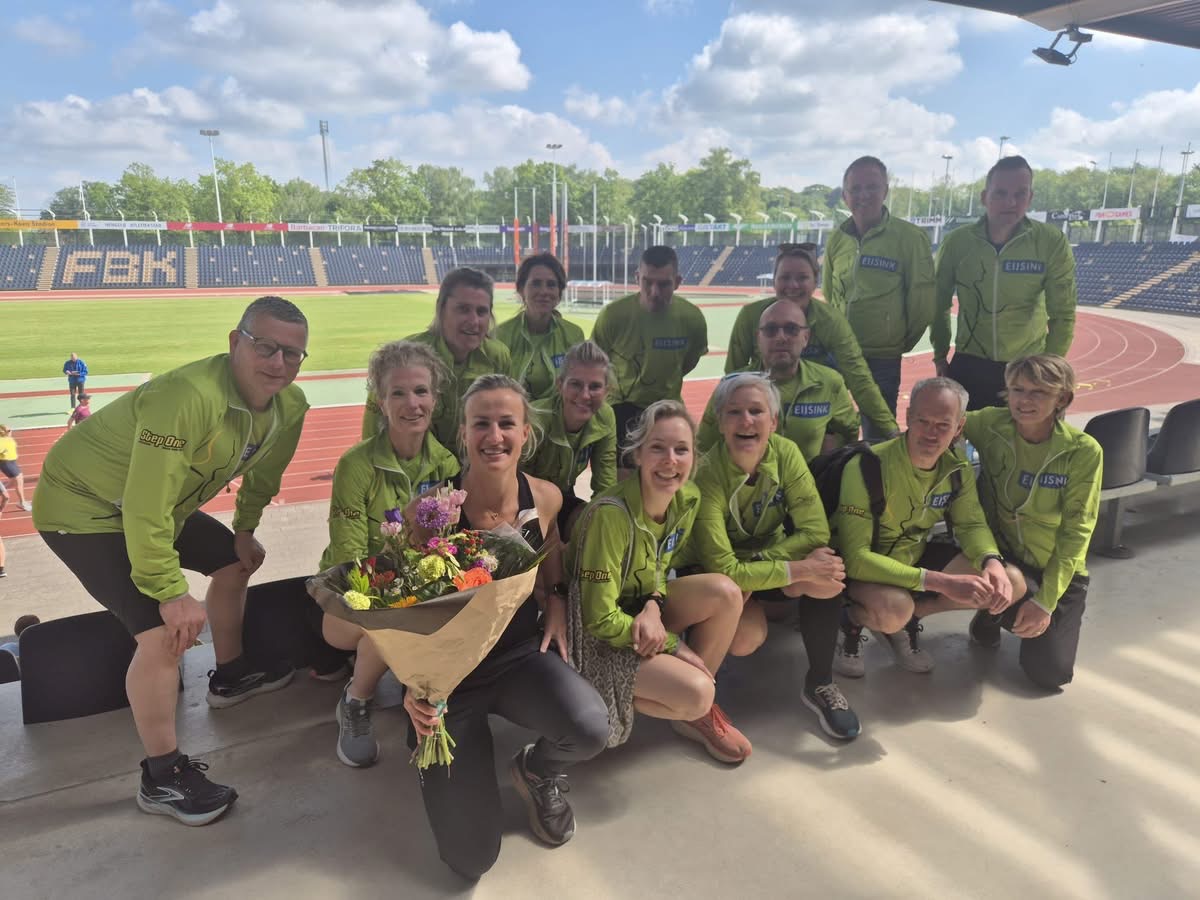 Bijzondere ochtend voor Loopgroep Hengevelde in FBK Stadion
